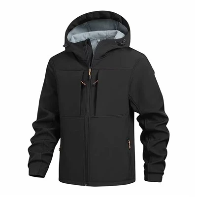 Softshell viršutiniai drabužiai su gobtuvu